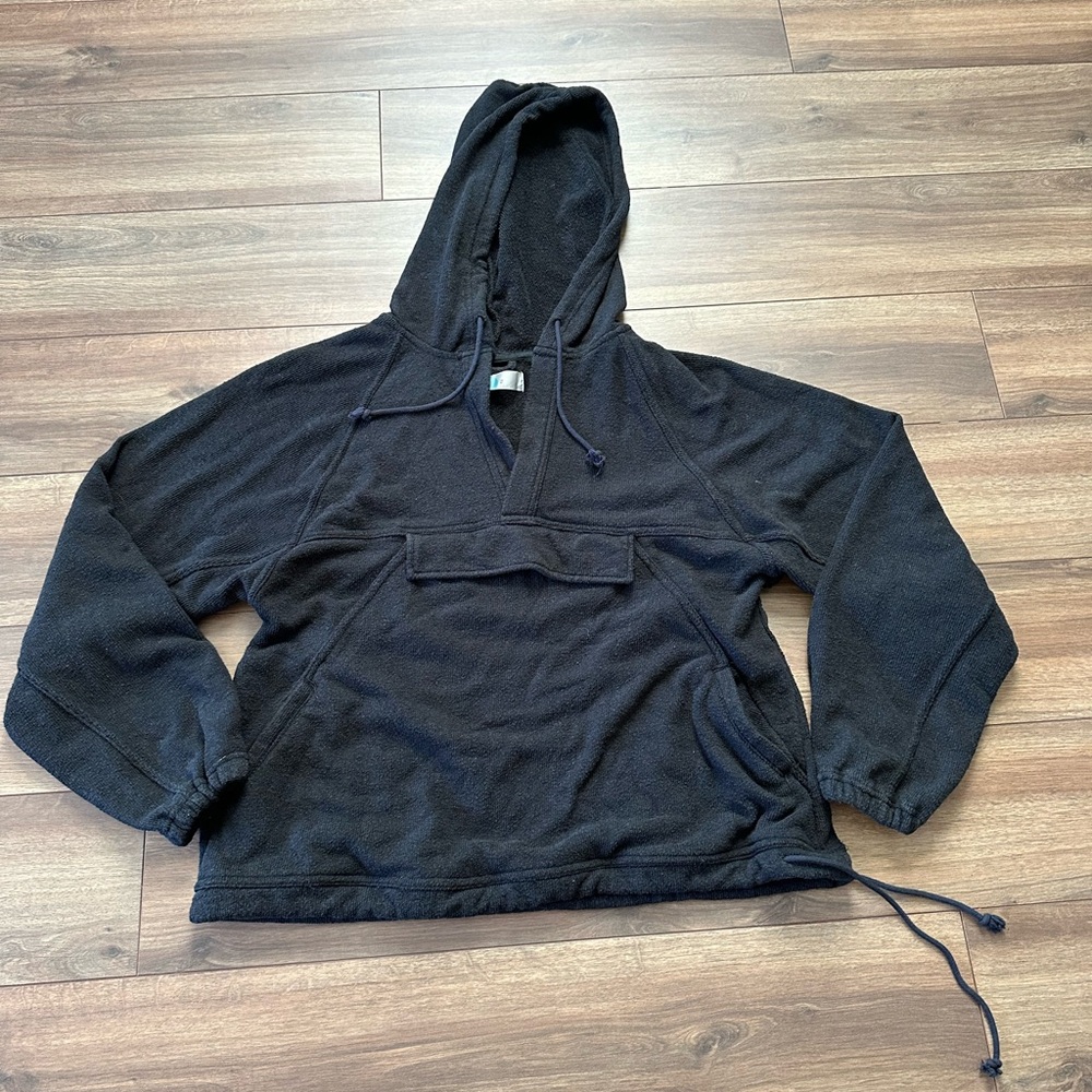 Free people black hoodie sz XS